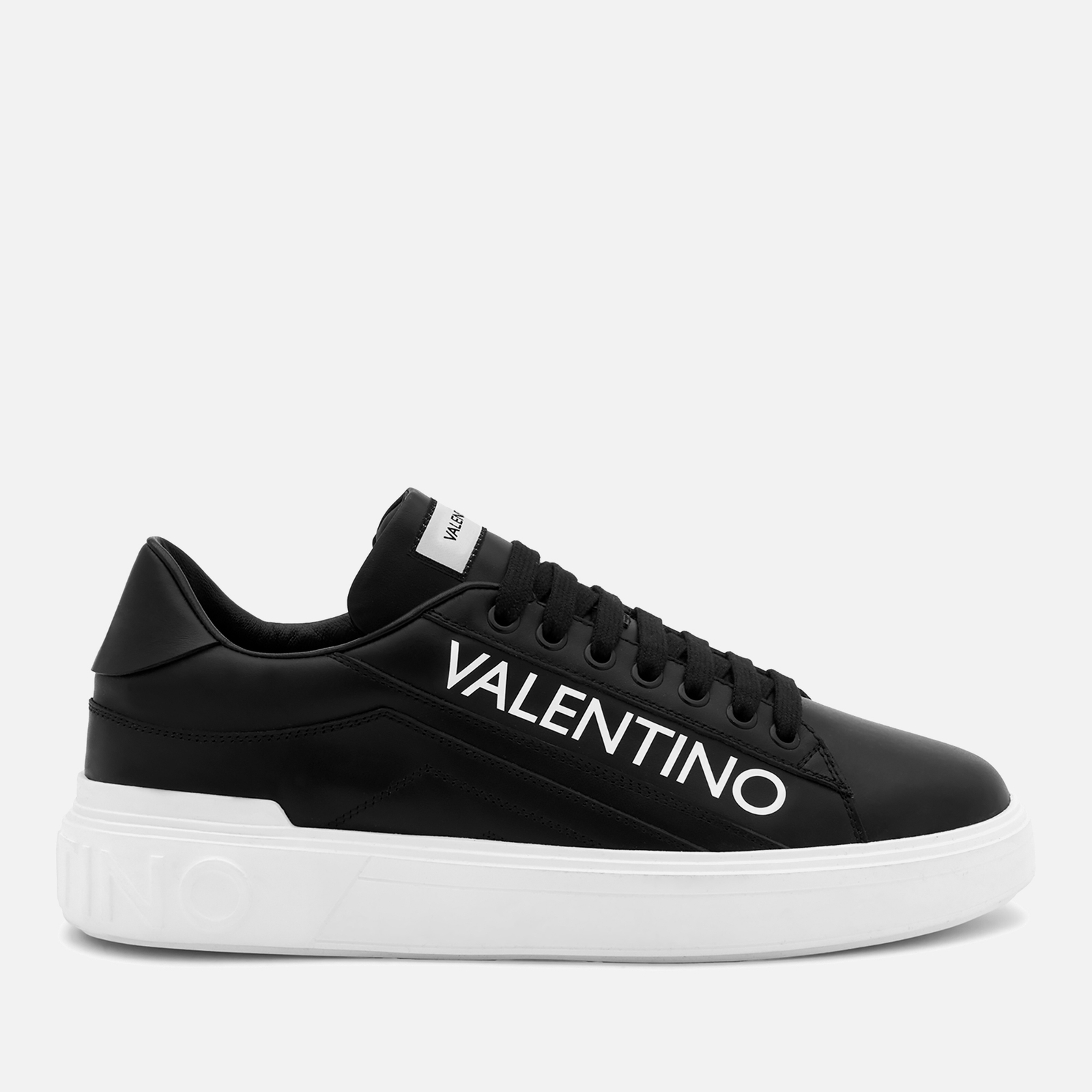 Valentino Men's Rey Leather Low Top Trainers - Black - 11 von Valentino