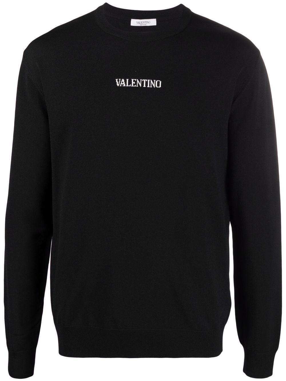 Valentino Garavani Pullover mit Intarsien-Logo - Schwarz von Valentino Garavani