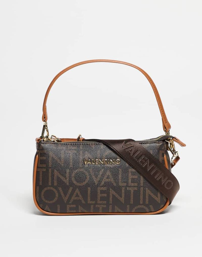 Valentino - Reginare - Schultertasche in Braun mit Monogramm-Muster-Brown Valentino - Reginare - Schultertasche in Braun mit Monogramm-Muster-Brown von Valentino