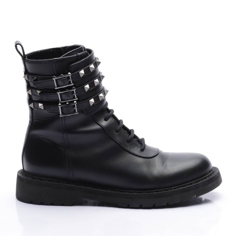 Valentino Rockstud Biker Boots EUR 37,5 Schwarz von Valentino