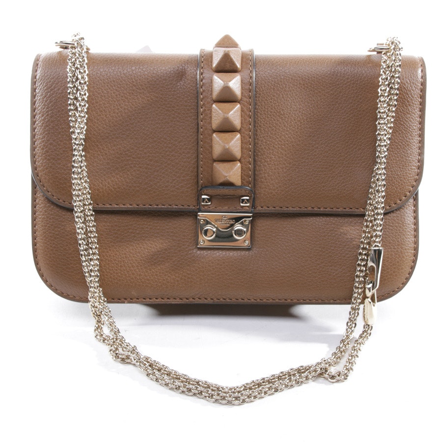 Valentino Rockstud Schultertasche Cognac von Valentino