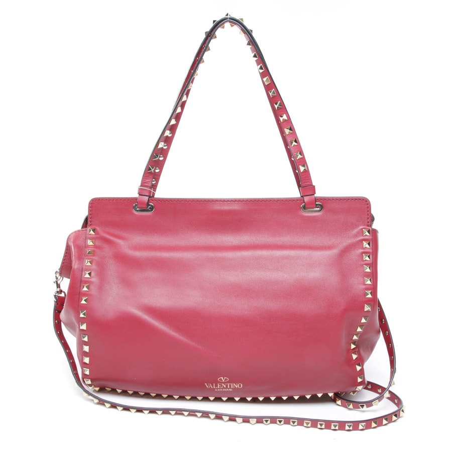 Valentino Rockstud Schultertasche Bordeaux von Valentino