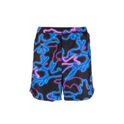 Valentino Schwarze Badeshorts Für Herren Mit Neon-print Aus Polyamid von Valentino