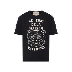 Valentino Schwarzes Baumwoll-t-shirt Für Herren von Valentino