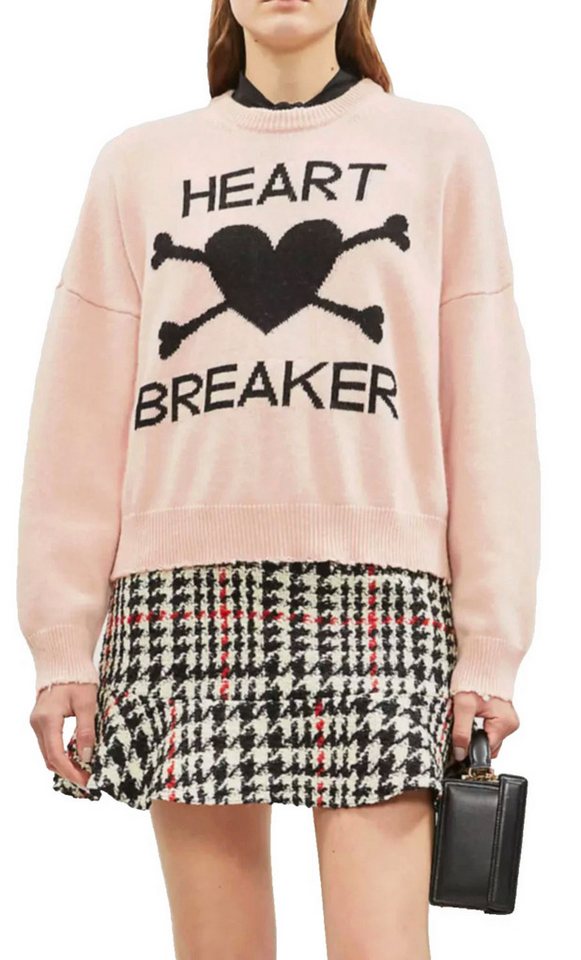 Valentino Strickpullover RED Heart Breaker Cropped Distressed Pulli Jumper Distressed Abschlüsse bewusst unperfekter Couture-Look von Valentino