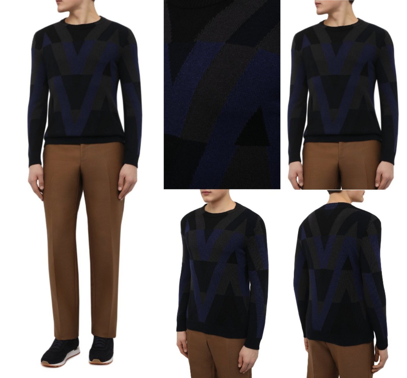 Valentino Strickpullover VALENTINO GARAVANI Wool Pullover Knitted Jumper Knit Sweater Sweatshir von Valentino