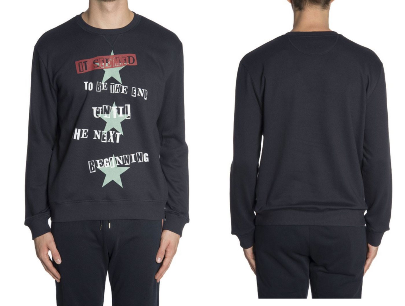 Valentino Sweatshirt VALENTINO JAMIE REID PUNK POEM STARS CREW PULLOVER SWEATSHIRT SWEATER von Valentino