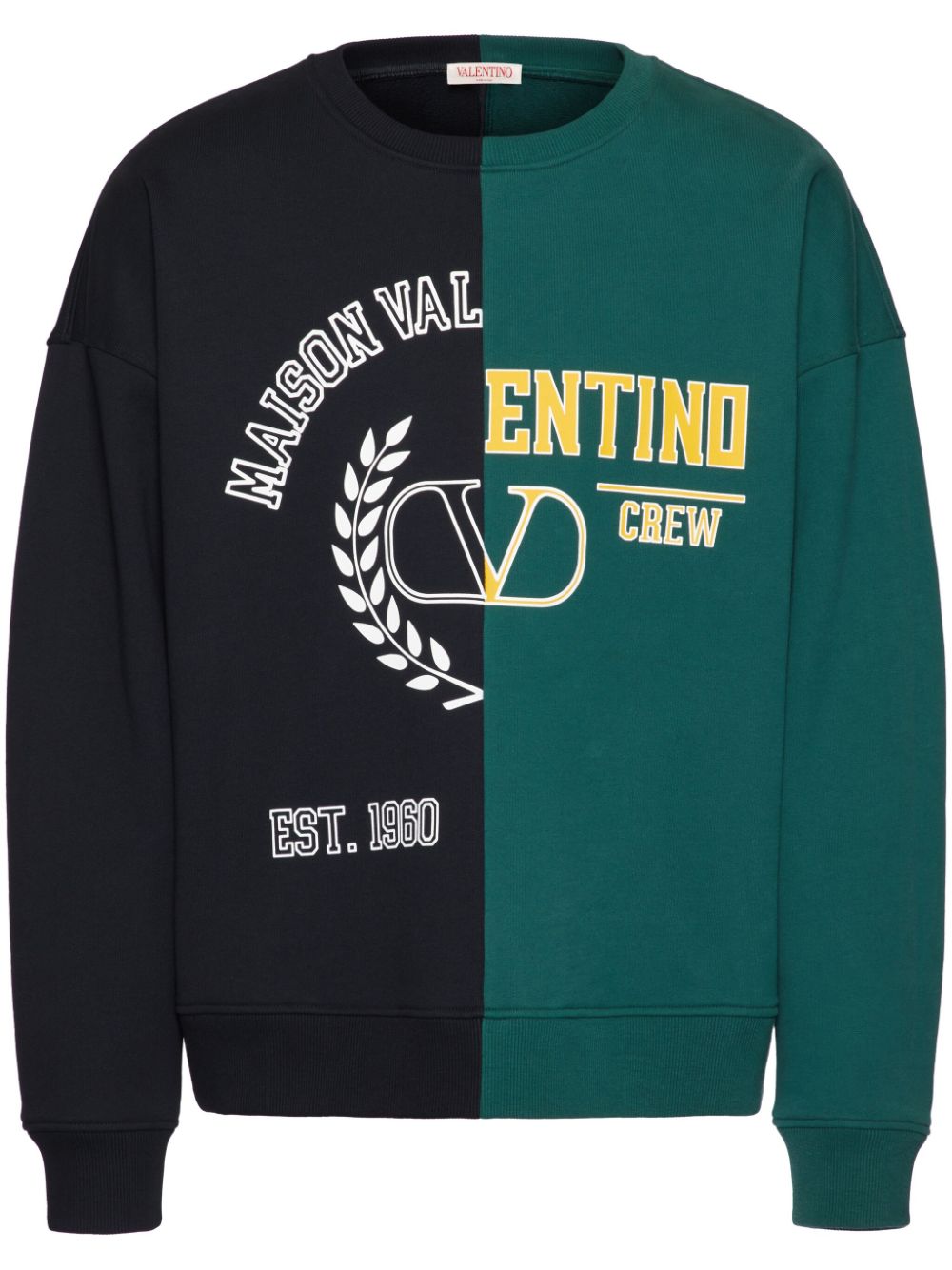 Valentino Sweatshirt im Patchwork-Look - Schwarz von Valentino