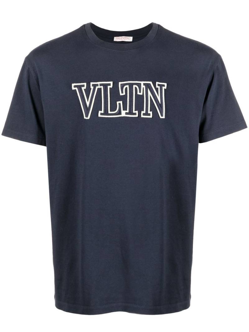 Valentino Garavani T-Shirt mit VLTN-Stickerei - Blau von Valentino Garavani