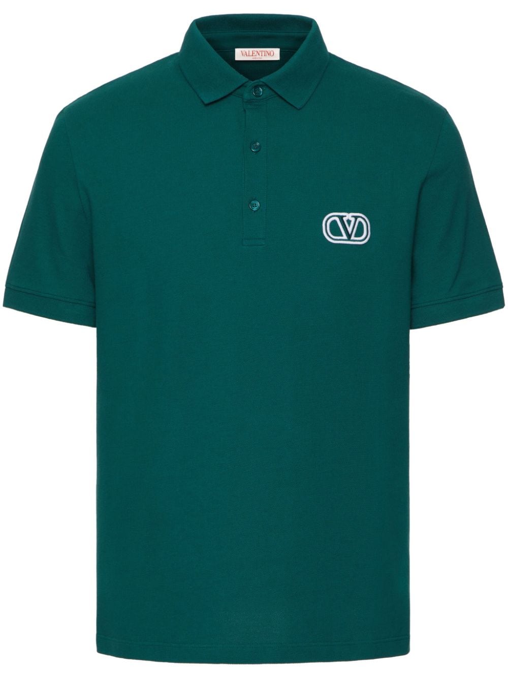 Valentino Garavani Poloshirt mit VLogo Signature - Grün von Valentino Garavani