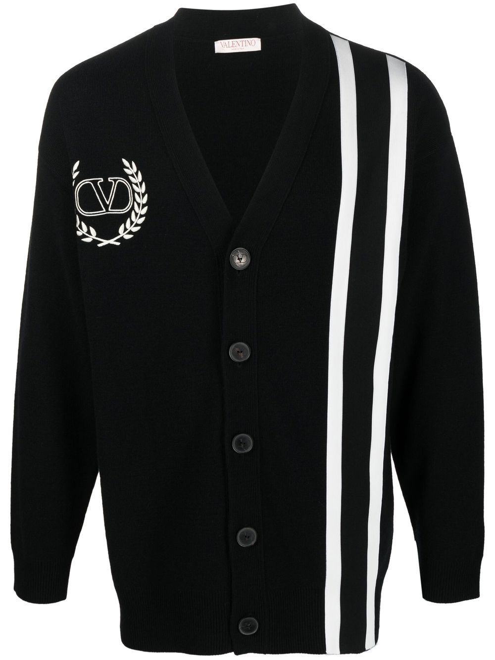 Valentino Garavani Cardigan mit VLOGO - Schwarz von Valentino Garavani