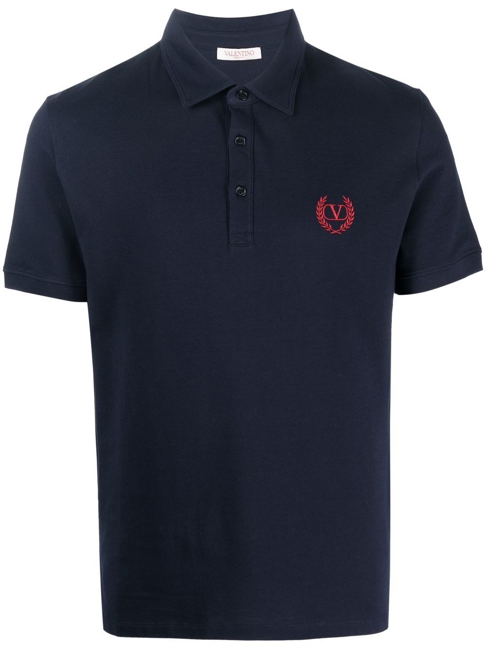 Valentino Garavani Poloshirt mit Logo-Stickerei - Blau von Valentino Garavani