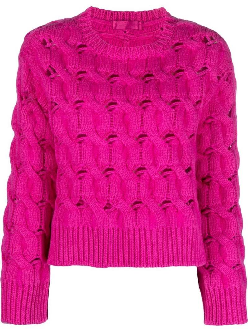 Valentino Garavani Strickpullover mit rundem Ausschnitt - Rosa von Valentino Garavani