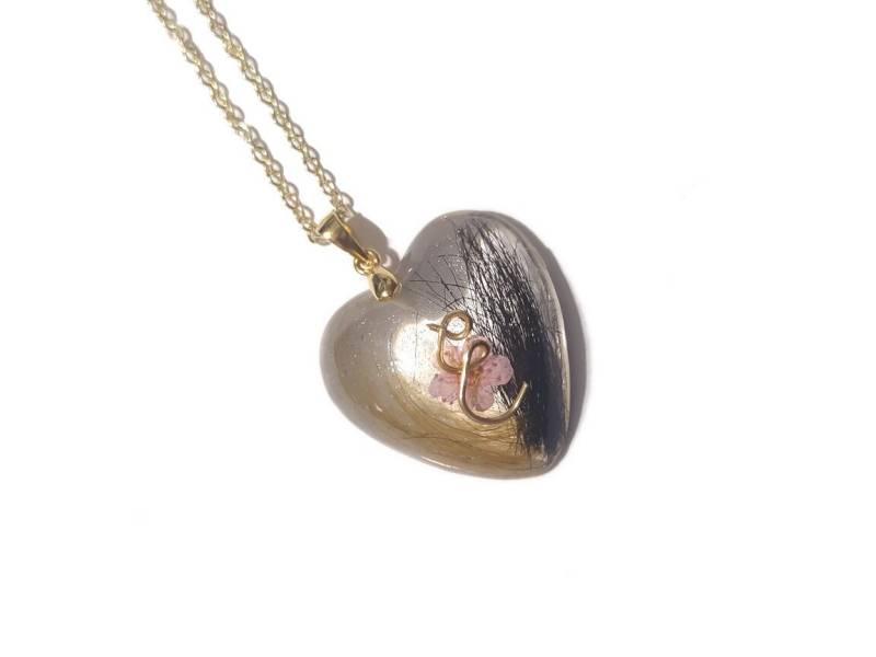 Herz-Haar-Andenken-Halskette Personalisierter Haustier-/Gedenkschmuck von ValenwoodVixen