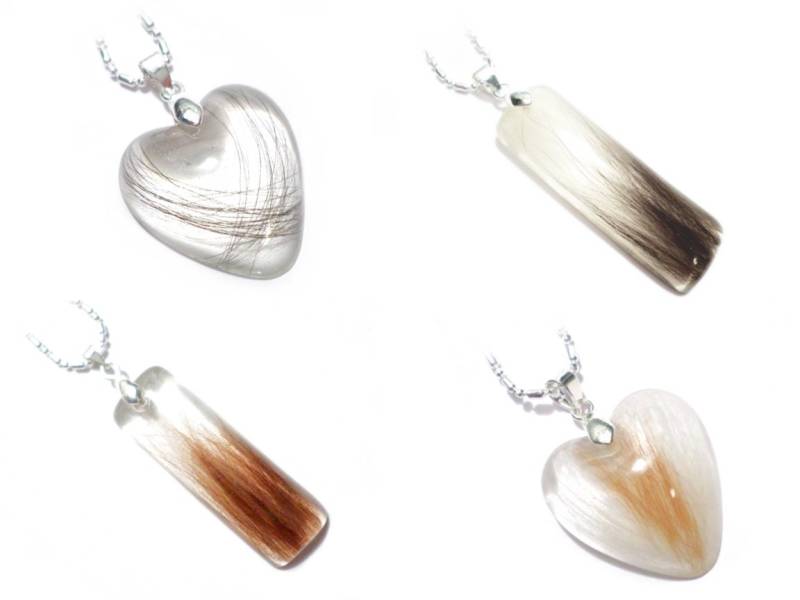 Personalisierte Haarandenken-Halskette - Handgemachter Schmuck Haustier-Memorial-Schmuck von ValenwoodVixen