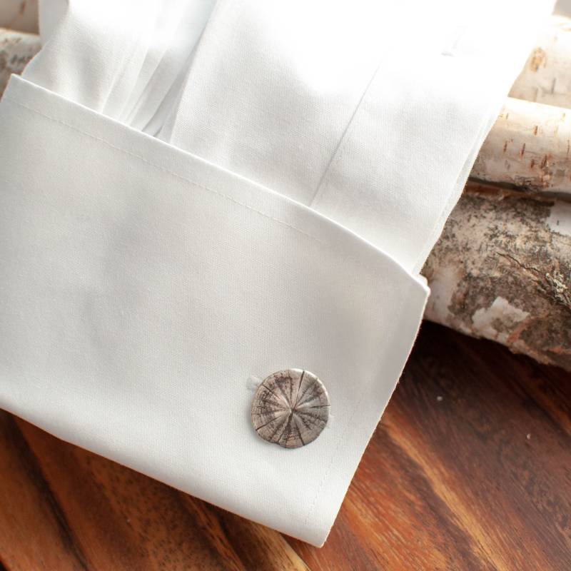 sterling Silber Sand Dollar Manschettenknöpfe von ValerieMorganDesigns