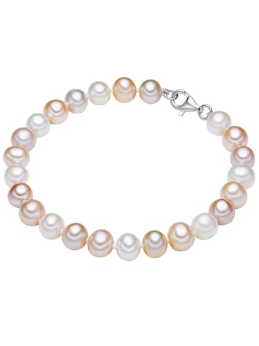 Valero Pearls Damen Armband aus 925/- Sterling Silber mit Süßwasser-Zuchtperle von Valero Pearls