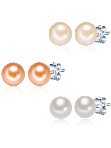 Valero Pearls Damen Ohrstecker Sterling Silber 3er Set von Valero Pearls