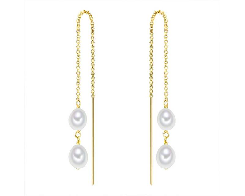 Valero Pearls Paar Ohrhänger Set: VP740 (2-tlg), aus Süßwasser-Zuchtperlen von Valero Pearls