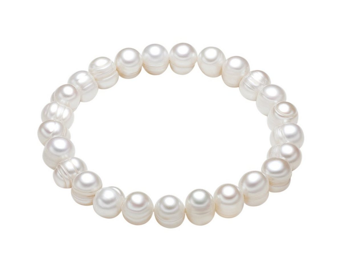 Valero Pearls Perlenarmband Armband aus Süßwasserzuchtperlenin weiß, für Damen von Valero Pearls