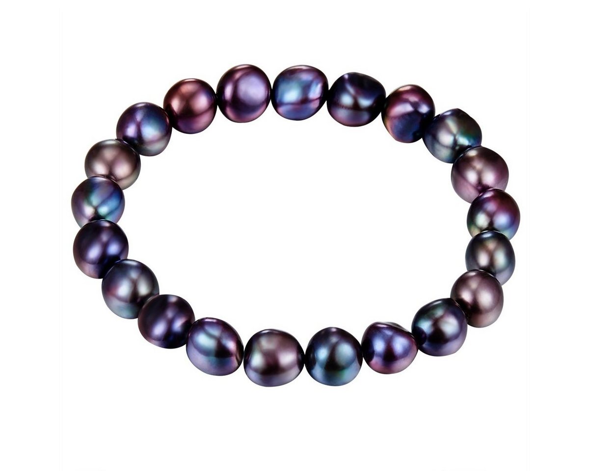 Valero Pearls Perlenarmband dunkelblau, aus Sterling Silber von Valero Pearls