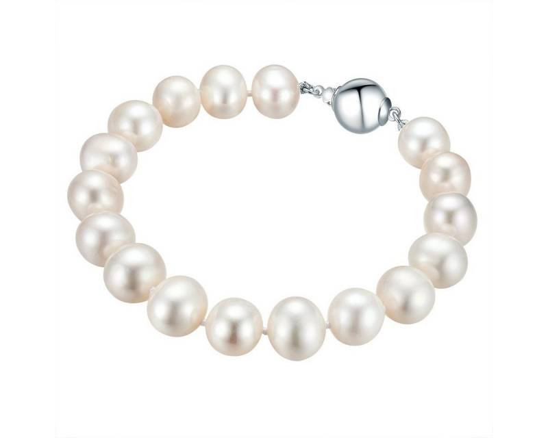 Valero Pearls Perlenarmband silber, mit Süßwasser-Zuchtperlen von Valero Pearls