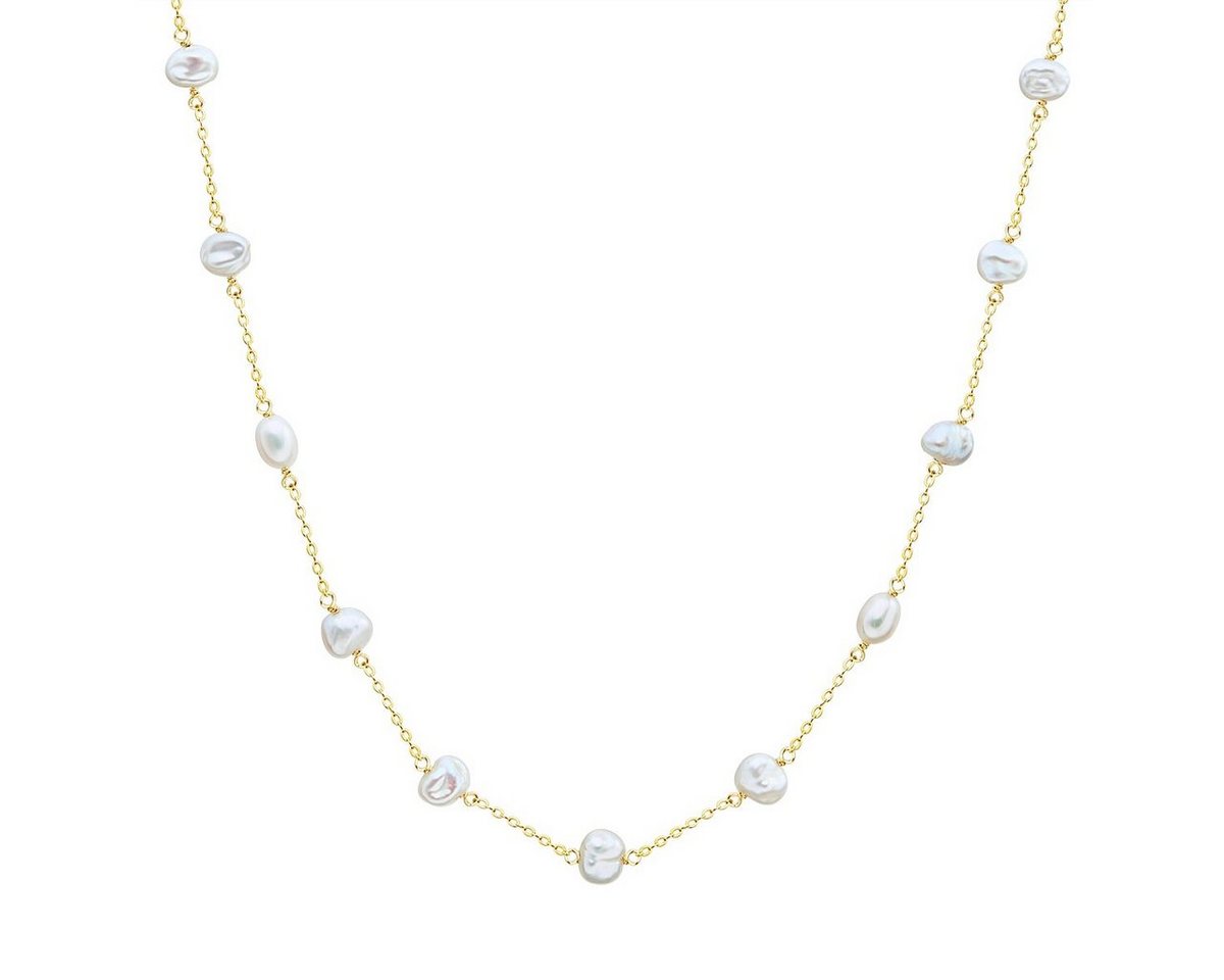 Valero Pearls Perlenkette gelbgold, mit Süßwasser-Zuchtperlen Valero Pearls Perlenkette gelbgold, mit Süßwasser-Zuchtperlen von Valero Pearls