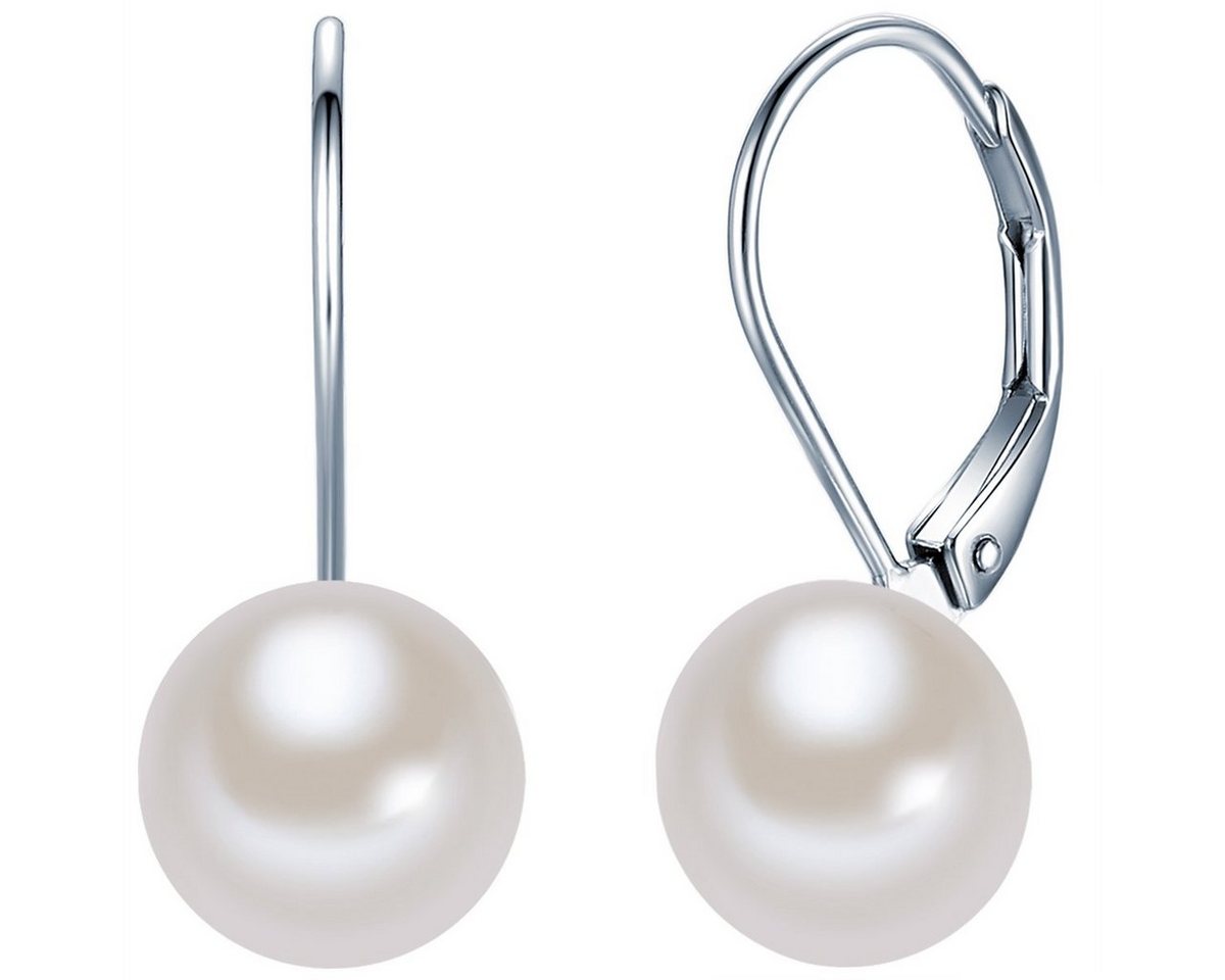 Valero Pearls Perlenohrringe aus 925 Sterling Silber, und Süßwasserzuchtperle in weiß Valero Pearls Perlenohrringe aus 925 Sterling Silber, und Süßwasserzuchtperle in weiß von Valero Pearls