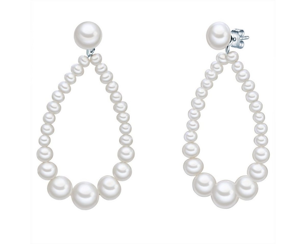 Valero Pearls Perlenohrringe silber, mit Süßwasser-Zuchtperlen von Valero Pearls
