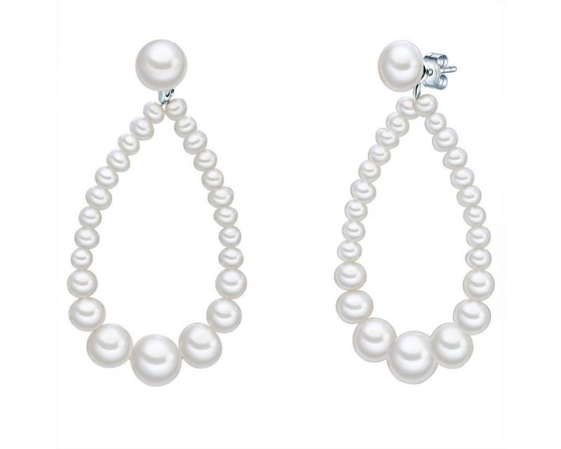 Valero Pearls Perlenohrringe silber, mit Süßwasser-Zuchtperlen von Valero Pearls