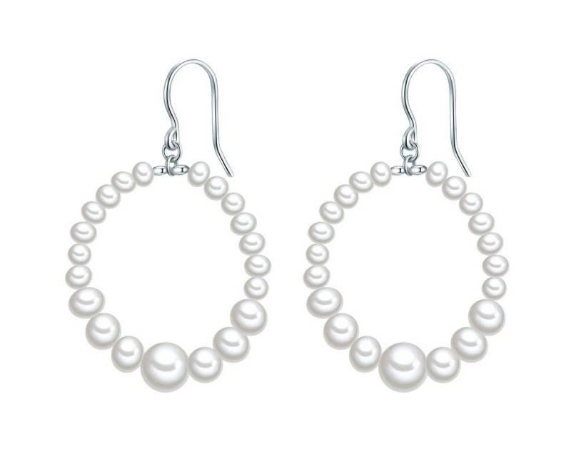 Valero Pearls Perlenohrringe silber, mit Süßwasser-Zuchtperlen von Valero Pearls