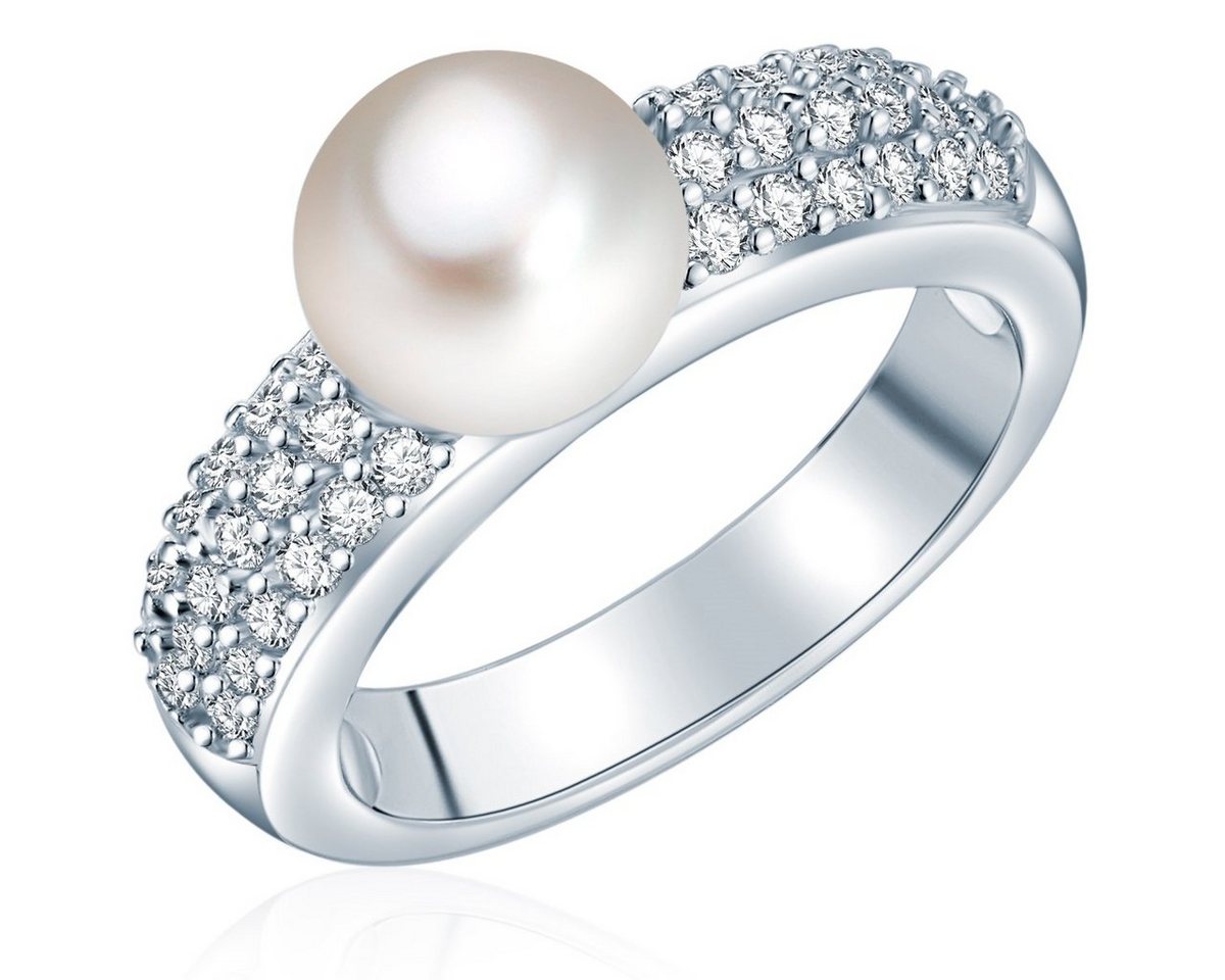 Valero Pearls Perlenring silber, mit Süßwasser-Zuchtperle von Valero Pearls