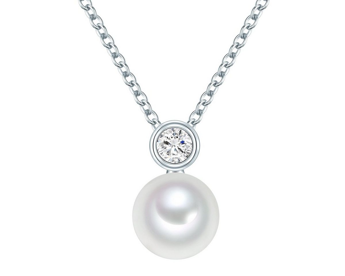 Valero Pearls Silberkette silber, mit Süßwasser-Zuchtperlen von Valero Pearls
