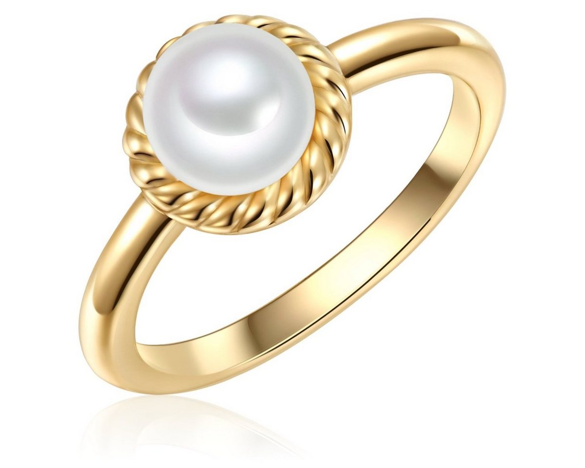 Valero Pearls Silberring gelbgold, aus Sterling Silber von Valero Pearls