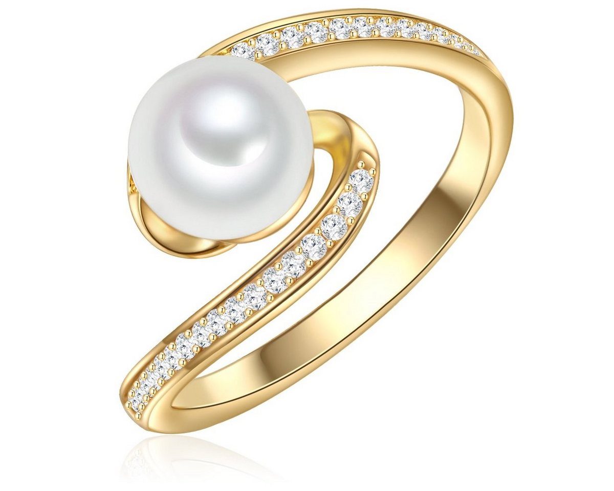 Valero Pearls Silberring gelbgold, aus Sterling Silber von Valero Pearls