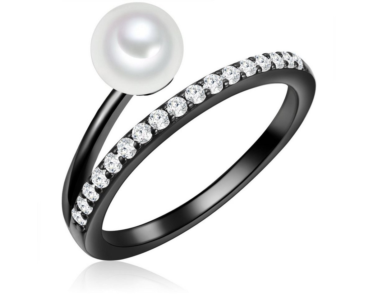 Valero Pearls Silberring schwarz, aus Sterling Silber Valero Pearls Silberring schwarz, aus Sterling Silber von Valero Pearls