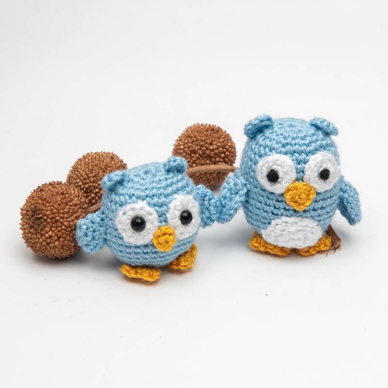 Handgemachtes Häkeln Amigurumi Eulen Familie Spielzeug, Vater Und Sohn Tier Plüschtier, Keychain Fun Geschenk von ValeryAccessory