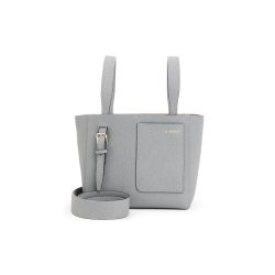 Valextra Blaue Kalbsleder Schultertasche von Valextra