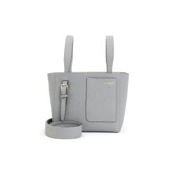 Valextra Blaue Kalbsleder Schultertasche von Valextra