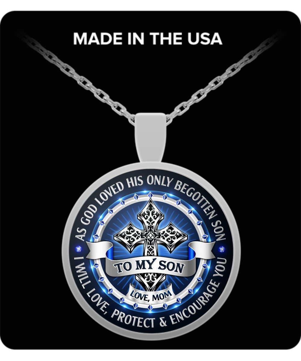 Mutter Sohn-Geschenk Für Meinen Sohn Liebe Mama, Wie Gott Geliebt Seinen Eingeborenen Sohn, Den Ich Lieben Schützen & Empfehlen Ihnen, Andenken von ValhallasGlory