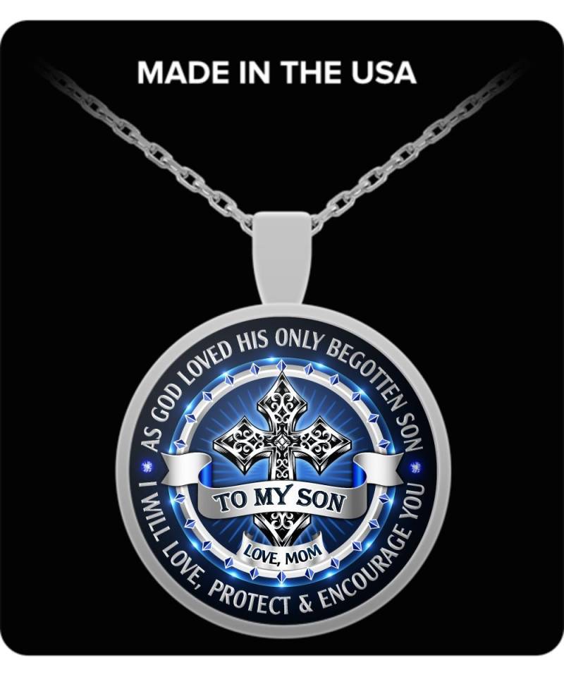 Mutter Sohn-Geschenk Für Meinen Sohn Liebe Mama, Wie Gott Geliebt Seinen Eingeborenen Sohn, Den Ich Lieben Schützen & Empfehlen Ihnen, Andenken von ValhallasGlory