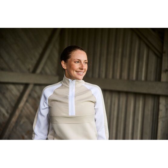 Valiente 1/2 Zip Stretch Midlayer beige von Valiente