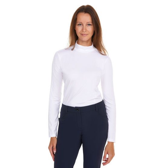 Valiente Basic Mock Unterzieher Stretch weiß von Valiente