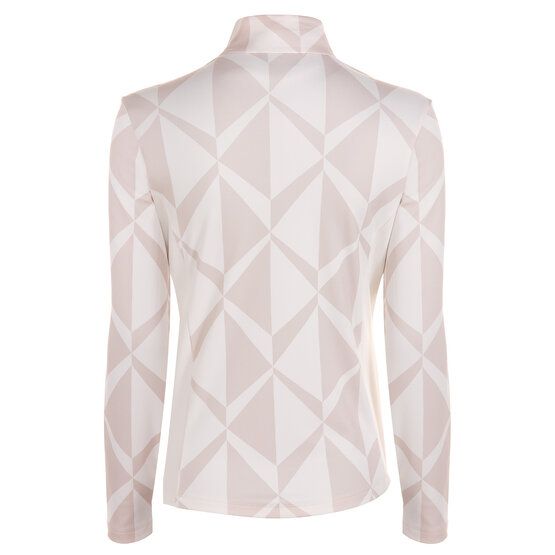 Valiente Druck 1/2 Zip Stretch Thermo Midlayer beige von Valiente