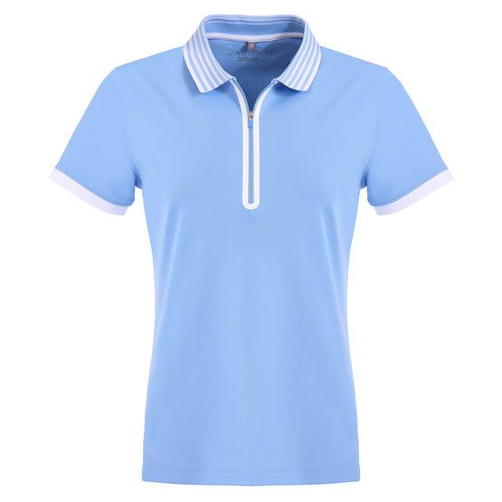 Valiente Funktions Pique Halbarm Polo hellblau von Valiente