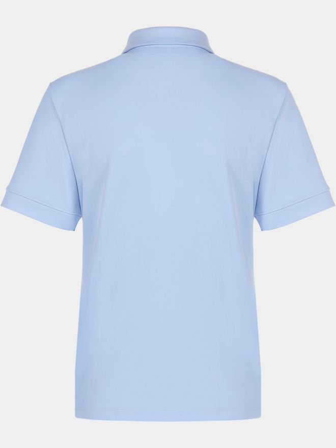 Valiente Funktions Pique Halbarm Polo hellblau von Valiente