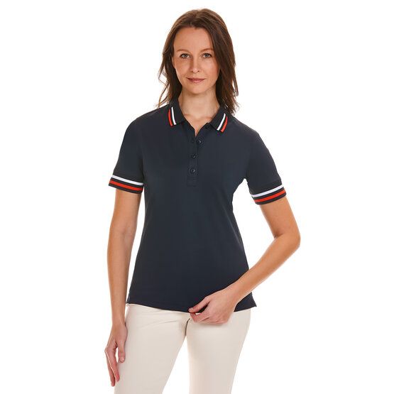 Valiente Funktions Pique Halbarm Polo navy von Valiente