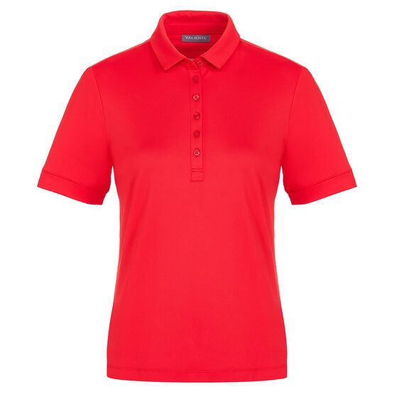 Valiente Funktions Pique Halbarm Polo rot von Valiente