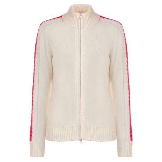 Valiente Jacke Zopf- Windstopp Strick ecru von Valiente