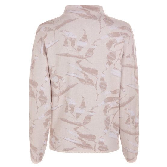 Valiente Jacquard Pullover Strick beige von Valiente